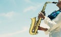Saxophonist Royalty Free Stock Photo