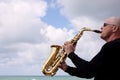 Saxophonist Royalty Free Stock Photo