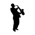 Saxophonist Silhouette