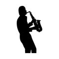 Saxophonist Silhouette