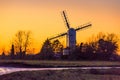 Saxtead Green Windmill at dusk