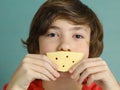 Say cheese smile preteen boy Royalty Free Stock Photo