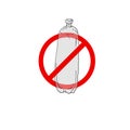 No plastic bottles icon Royalty Free Stock Photo