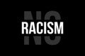 Say no to Racism. No more Racism