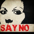 Say no to Violence against women Royalty Free Stock Photo