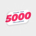 say thank you to your 5000 followers for supporting your channel's growth