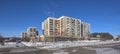 SAYANSK, IRKUTSK/RUSSIA - FEBRUARY 26: Dwelling houses