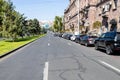 Sayat-Nova Ave in Yerevan city on sunny day