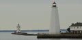 Saybrook lighthouses Royalty Free Stock Photo