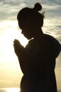 Saying Prayers Royalty Free Stock Photo