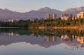 Sayran lake in Almaty city, Kazakhstan