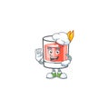 Sazerac alcohol cartoon character with chef mascot