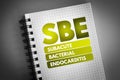 SBE - Subacute Bacterial Endocarditis acronym