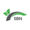 SBN letter logo design on white background. Creative modern SBN letter logo design. Vector design Royalty Free Stock Photo