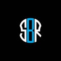 SBR letter logo abstract creative design. Royalty Free Stock Photo