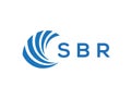 SBR letter logo design on white background. SBR creative circle letter logon Royalty Free Stock Photo