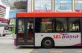 SBS Transit bus on street in Singapore