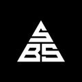 SBS triangle letter logo design with triangle shape. SBS triangle logo design monogram. SBS triangle vector logo template with red Royalty Free Stock Photo