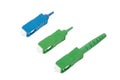 SC fiber optic connectors isolated