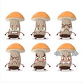 Scaber stalk cartoon character with various angry expressions