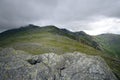 Scafell from the summit of Slight Side Royalty Free Stock Photo
