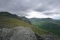Scafell from the summit of Slight Side Royalty Free Stock Photo