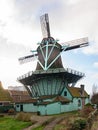 Scaffold Dutch windmill in Zaandijk, Holland Royalty Free Stock Photo