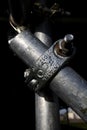 Scaffold pole connection Royalty Free Stock Photo