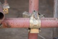 scaffolding clamp. Royalty Free Stock Photo