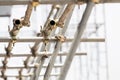 Scaffolding Clamps Royalty Free Stock Photo