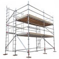 Scaffolding construction isolated on white background Royalty Free Stock Photo
