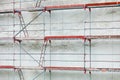 Scaffolding, construction site in progress