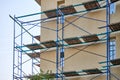 Scaffolding on construction site Royalty Free Stock Photo