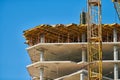 Scaffolding on construction site Royalty Free Stock Photo