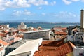 Scaffolding enclosure on the rooftops of Lisbon