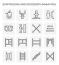 Scaffolding icon set