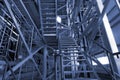 Scaffolding On An industrial construction Site