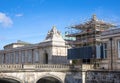 Scaffolding on the old parlament building en Copenhagen. Royalty Free Stock Photo