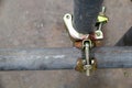 Scaffolding pipe clamp and parts