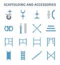 Scaffolding pipe icon