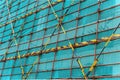 Scaffolding & protection netting on an unfinished building