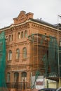 Scaffolding for restoration of an old building