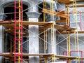 Scaffolding For Stucco Cement Structure