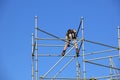 Scaffolding workers Royalty Free Stock Photo