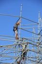 Scaffolding workers Royalty Free Stock Photo