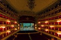 Scala opera house in Milan interior.