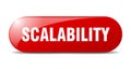 scalability button. scalability sign. key. push button. Royalty Free Stock Photo