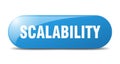 scalability button. scalability sign. key. push button. Royalty Free Stock Photo