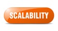 scalability button. scalability sign. key. push button. Royalty Free Stock Photo
