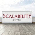 Scalability Expand isolated on white background
